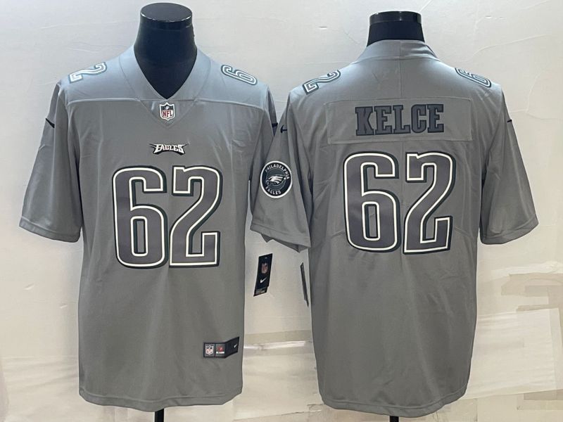 Men Philadelphia Eagles #62 Kelce Nike Atmospheric Gray style Limited NFL Jersey->philadelphia eagles->NFL Jersey